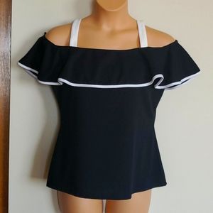 Off the shoulder ruffle top